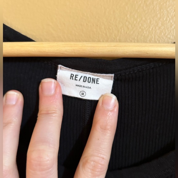 Re/done ribbed black dress Medium - Picture 4 of 8